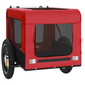 Pet Bike Trailer in Red & Black - Comfort for Your Pets