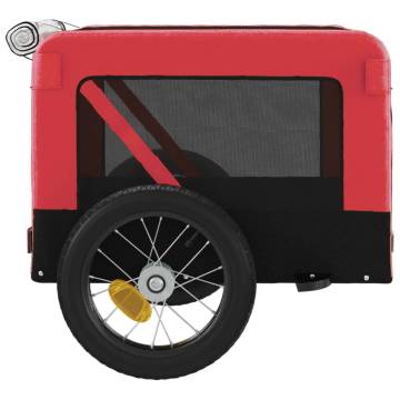 Pet Bike Trailer in Red & Black - Comfort for Your Pets