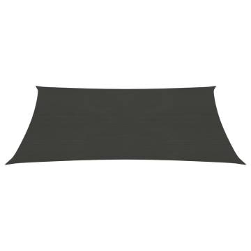 Sunshade Sail 3.5x4.5m HDPE Anthracite - UV & Mould Resistant