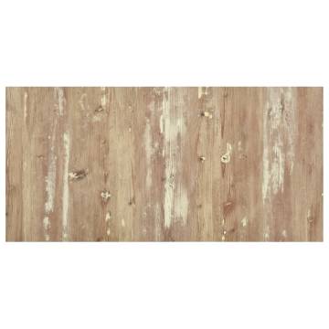 Self-Adhesive PVC Flooring Planks - 20 Pcs, Brown