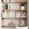 Wall Shelf 100x20x2 cm Untreated Solid Wood Oak Colour natural Size 100 x 20 x 2 cm Quantity in Package 1 Number of Pieces 