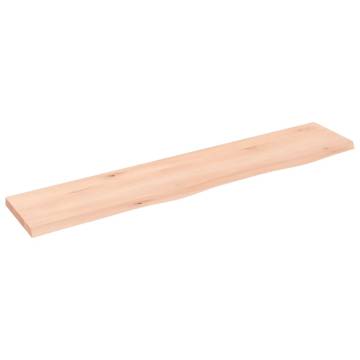 Wall Shelf 100x20x2 cm - Untreated Solid Wood Oak | HipoMarket