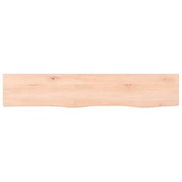 Wall Shelf 100x20x2 cm - Untreated Solid Wood Oak | HipoMarket