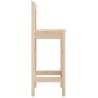 Rustic Bar Chairs - 2 pcs Solid Pine | HipoMarket UK