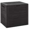 Garden Storage Box Brown 58.5x46x55 cm Polypropylene Colour brown Capacity 140 l 