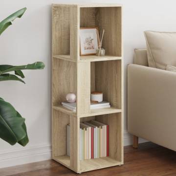 Stylish Corner Cabinet in Sonoma Oak - 33x33x100 cm