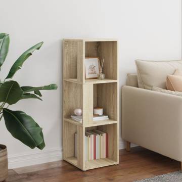 Stylish Corner Cabinet in Sonoma Oak - 33x33x100 cm