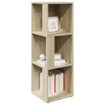 Stylish Corner Cabinet in Sonoma Oak - 33x33x100 cm