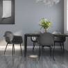 Dining Chairs 4 pcs Grey PP Colour grey Quantity in Package 4 