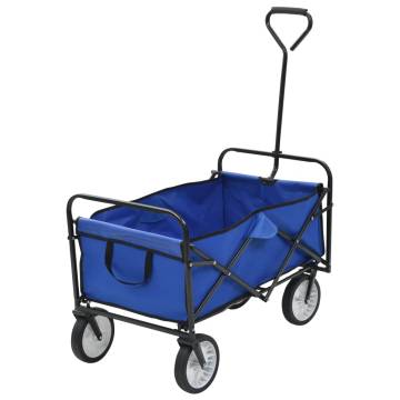 Folding Hand Trolley Steel Blue - Versatile & Durable