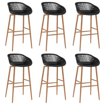 7 Piece Black Bar Set - Modern Design for Home & Bar