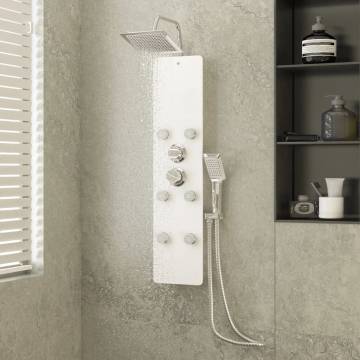 Stylish White Shower Panel Unit - 25x47.5x130 cm