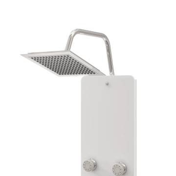 Stylish White Shower Panel Unit - 25x47.5x130 cm