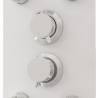 Stylish White Shower Panel Unit - 25x47.5x130 cm