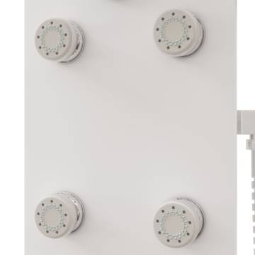 Stylish White Shower Panel Unit - 25x47.5x130 cm