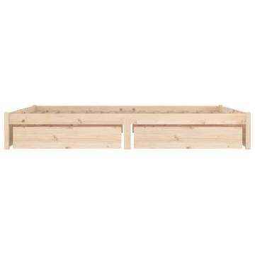 Stylish Bed Frame with Drawers 140x200 cm - HipoMarket