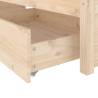 Stylish Bed Frame with Drawers 140x200 cm - HipoMarket