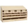 Chicken Laying Nest Box - 4 Compartments Pine Wood 106x40x59 cm