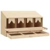 Chicken Laying Nest Box - 4 Compartments Pine Wood 106x40x59 cm