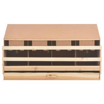 Chicken Laying Nest Box - 4 Compartments Pine Wood 106x40x59 cm