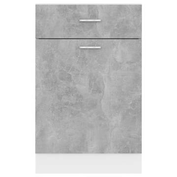 Drawer Bottom Cabinet - Concrete Grey - 50x46x81.5 cm