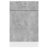 Drawer Bottom Cabinet - Concrete Grey - 50x46x81.5 cm