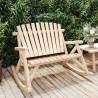 2-Seater Garden Rocking Bench - Solid Wood Spruce | HipoMarket