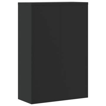 File Cabinet Black 90x40x180 cm - Durable Steel Storage