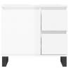 3 Piece High Gloss White Bathroom Furniture Set | Hipomarket