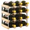 Elegant Wine Rack for 12 Bottles - Solid Pinewood Design