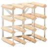 Elegant Wine Rack for 12 Bottles - Solid Pinewood Design