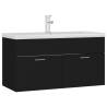 Stylish Sink Cabinet with Basin - Engineered Wood | Hipomarket