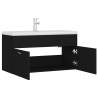 Stylish Sink Cabinet with Basin - Engineered Wood | Hipomarket