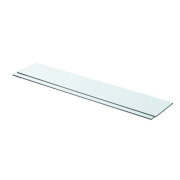 Clear Glass Shelves - 80x15 cm | Durable & Stylish Display