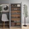 Grey Sonoma Shoe Cabinet | Organised Storage | 80x35.5x180 cm