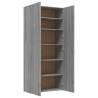 Grey Sonoma Shoe Cabinet | Organised Storage | 80x35.5x180 cm