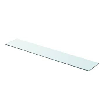 Clear Glass Shelves (2 pcs) - 90x15 cm for Modern Display