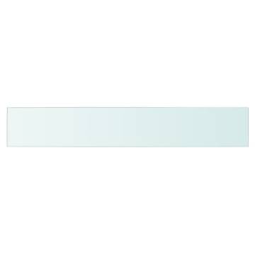 Clear Glass Shelves (2 pcs) - 90x15 cm for Modern Display