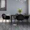 Dining Chairs 4 pcs Black PP Colour black Quantity in Package 4 