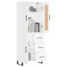 Stylish Highboard White 69.5x34x180 cm - Hipomarket