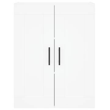 Stylish Highboard White 69.5x34x180 cm - Hipomarket