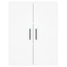 Stylish Highboard White 69.5x34x180 cm - Hipomarket