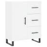 Stylish Highboard White 69.5x34x180 cm - Hipomarket