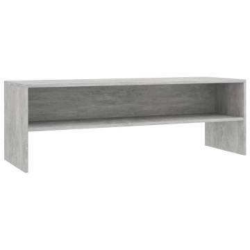 Stylish Concrete Grey TV Cabinet | 120x40x40 cm | Hipomarket