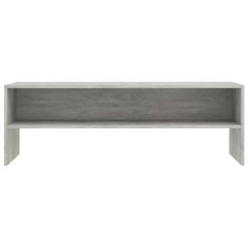 Stylish Concrete Grey TV Cabinet | 120x40x40 cm | Hipomarket