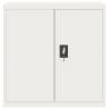 File Cabinet White 90x40x90 cm Steel - Stylish Storage Solution