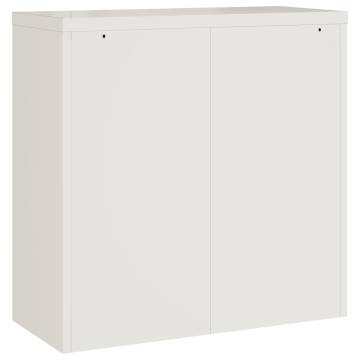 File Cabinet White 90x40x90 cm Steel - Stylish Storage Solution