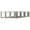 Wall Cube Shelf Set - 4pcs Concrete Grey | Hipomarket UK