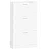 Shoe Cabinet White 59x17x108 cm - Modern Storage Solution