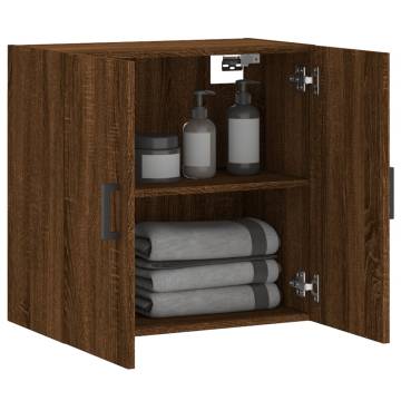 Wall Cabinet Brown Oak 60x31x60 cm | Durable & Stylish Storage